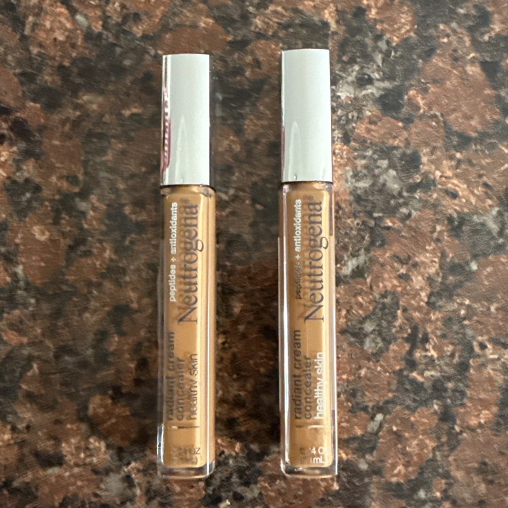 NEUTROGENA HEALTHY SKIN RADIANT CREAM CONCEALER PECAN MED  DEEP 2 - 0.24 OZ 2 PC